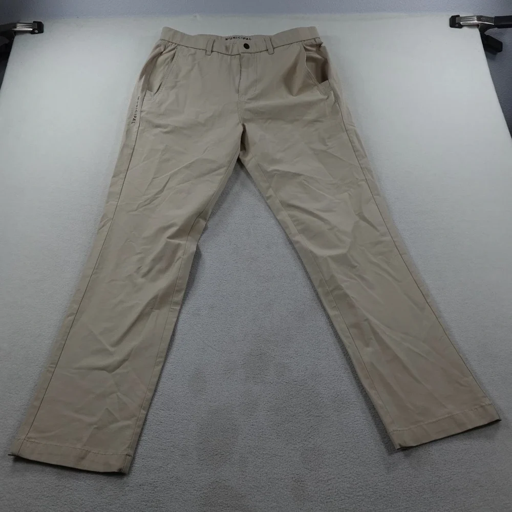 Municipal Sport Superstretch Utility Pants Mens 32 Beige Performance Cotton